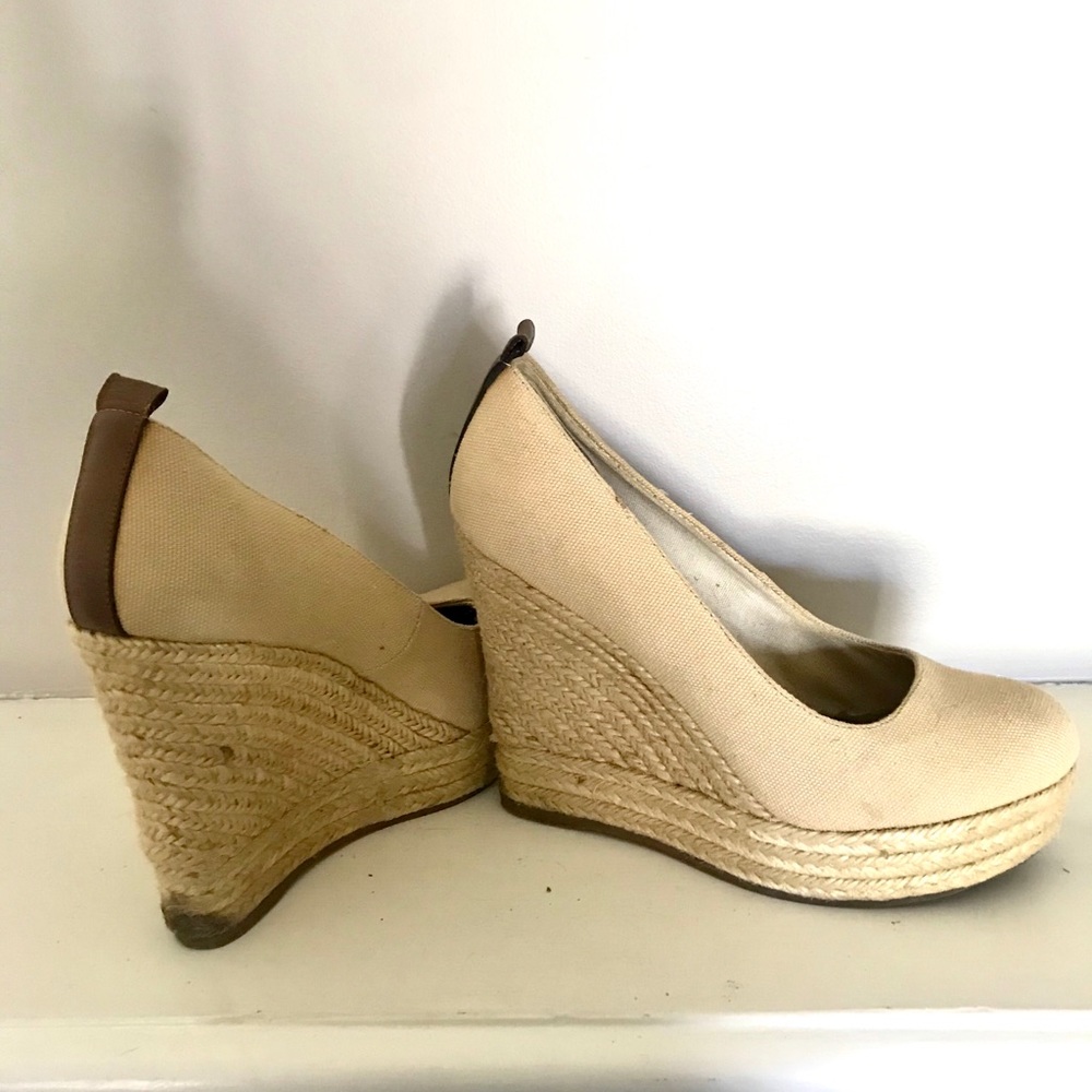 Aldo Espadrille Nude Wedges
